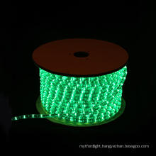 LED Rope Light Round 2 Wires Green for Christmas Decoration